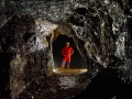 Dnes už nepřístupný  kyzový důl v Modřejovicích